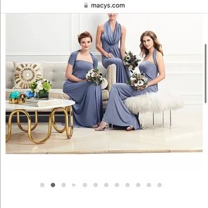 Long bridesmaid dress great for maternity